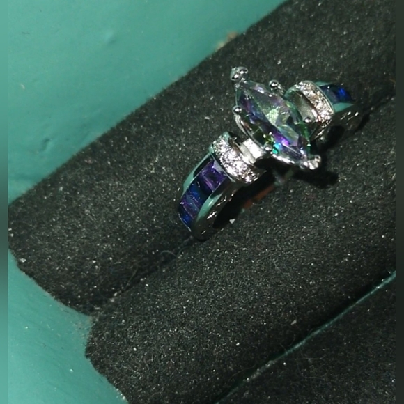 Mystic Rainbow Topaz Fashion Ring - Picture 7 of 13